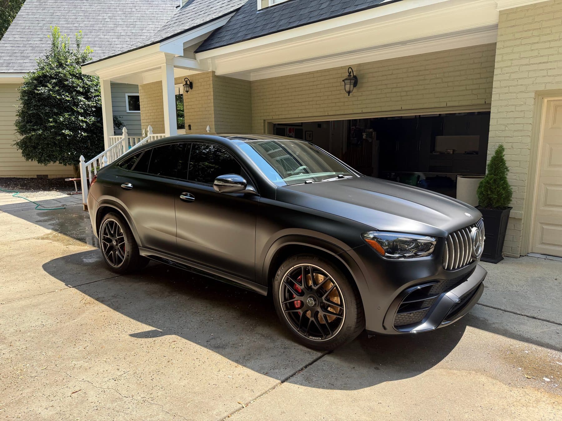 Satin black Mercedes-AMG GLE 63 S with ceramic-protected paint, detailed by Stan's Auto Detailing